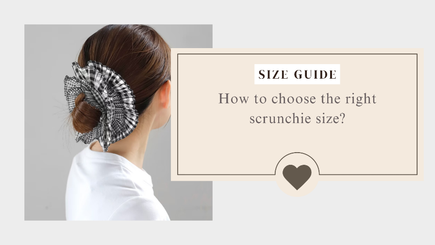 a blog post about how to choose the right scrunchie size