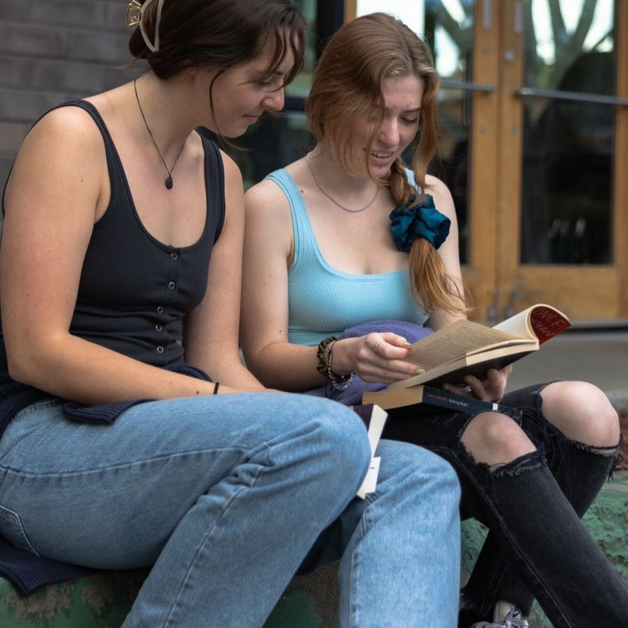 Satin Scrunchie in Blue