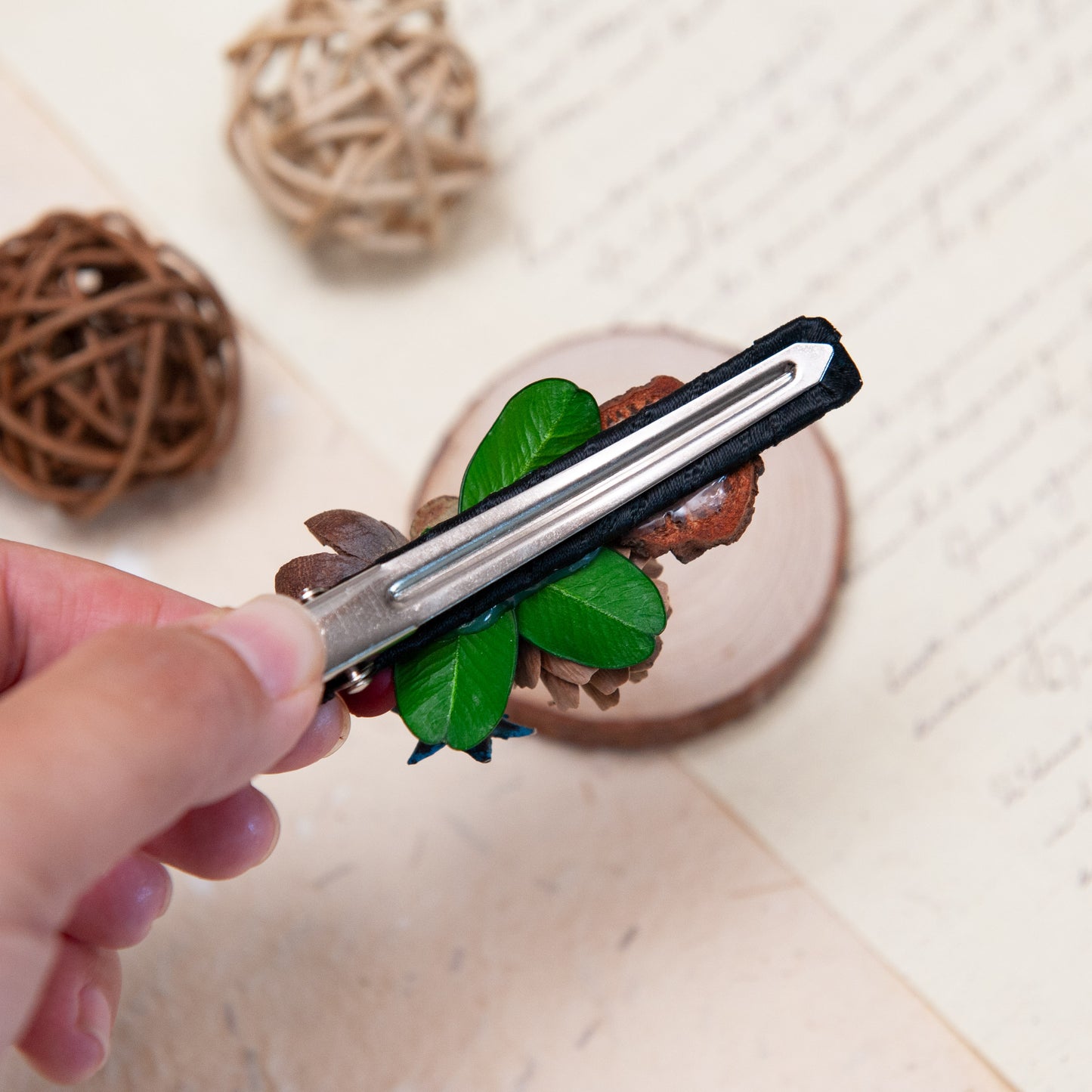 Woodland Ladybug Hair Clip