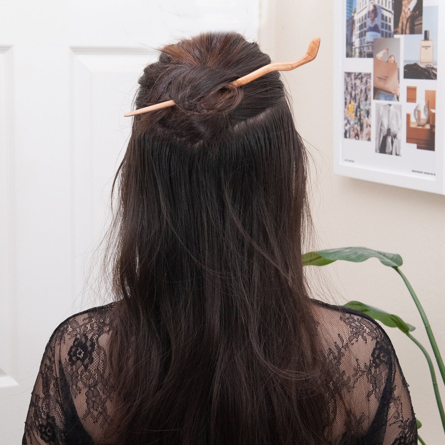 Extra Long Wooden Hair Stick from Something Minty