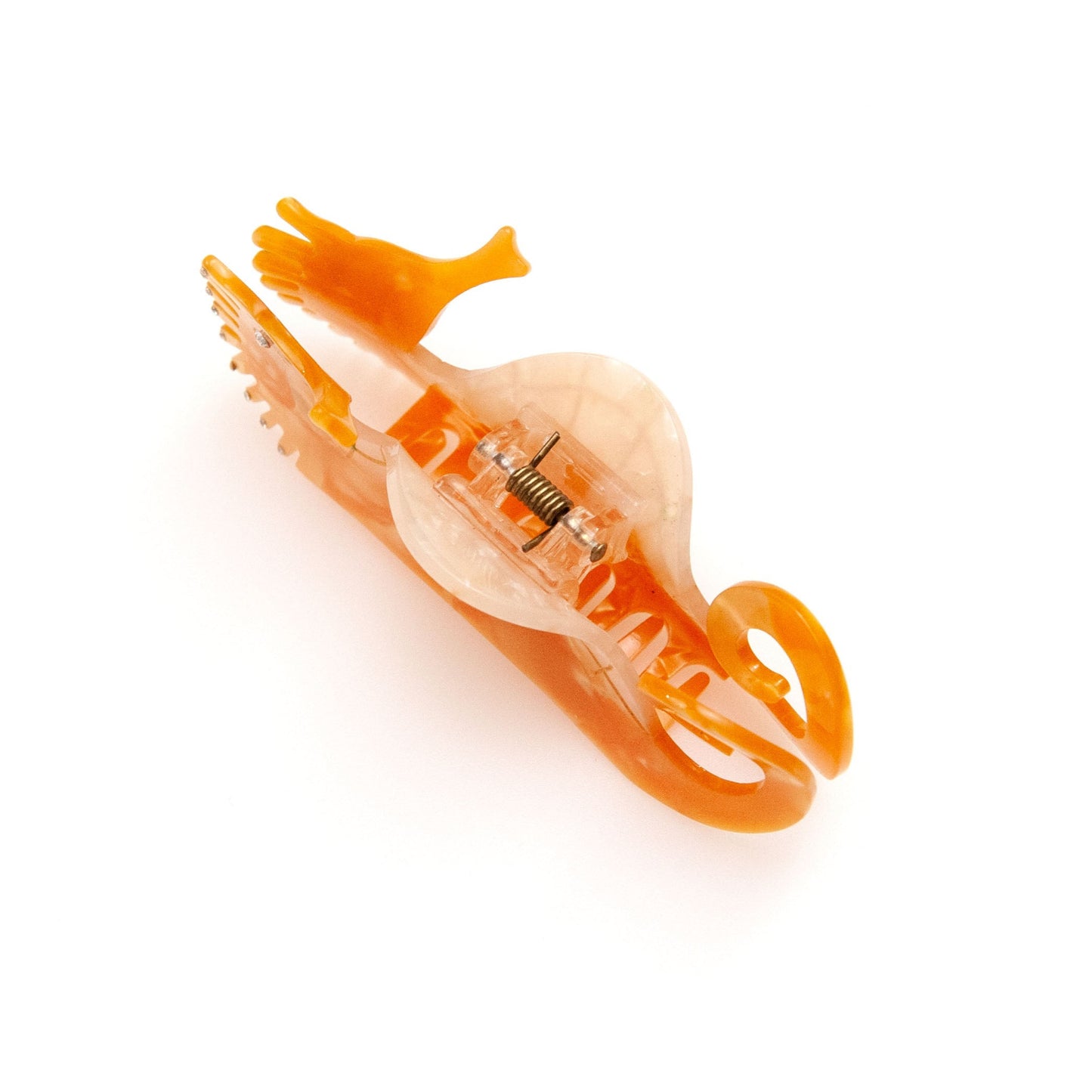 Seahorse Hair Claw in Yellow