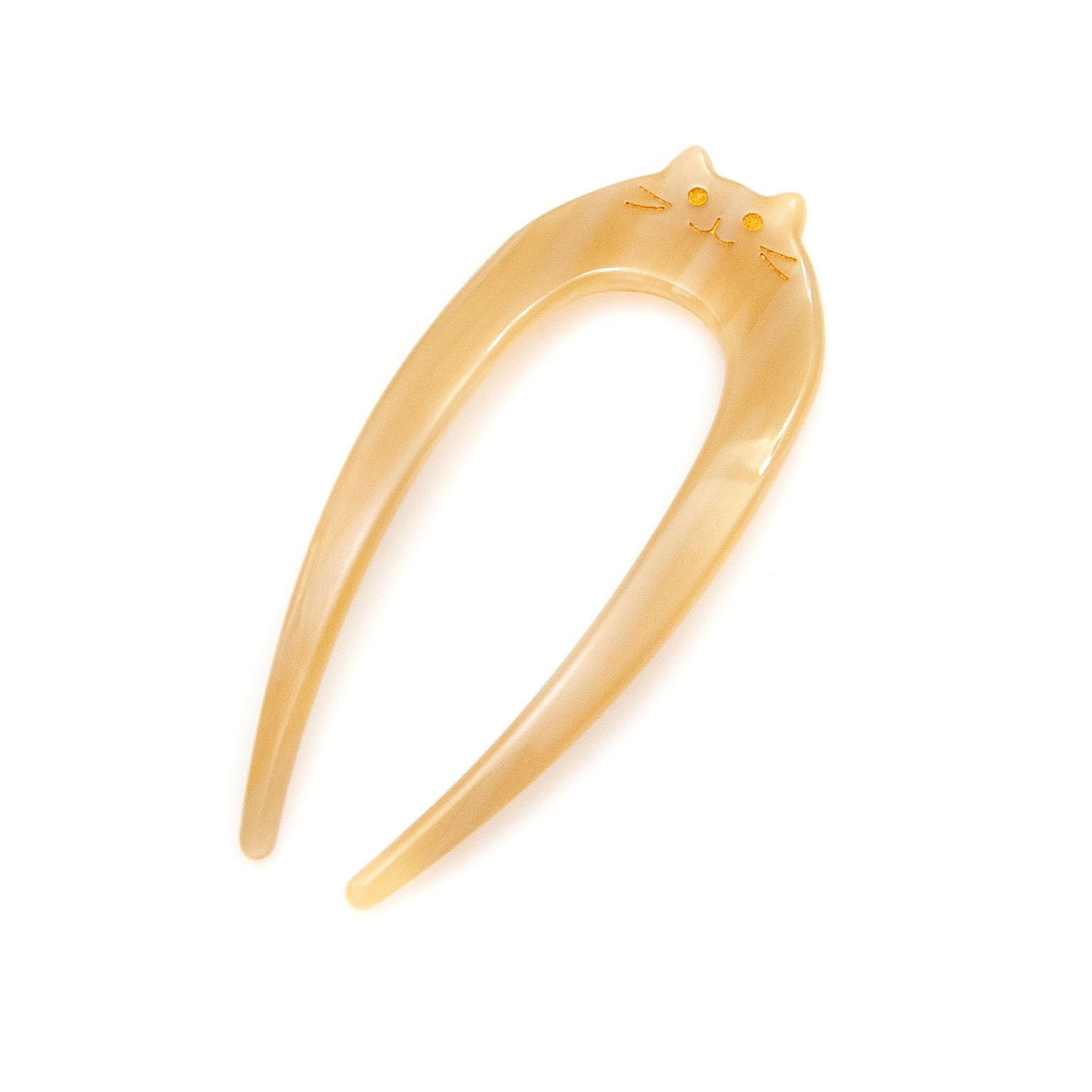 cute cat hair pin in beige