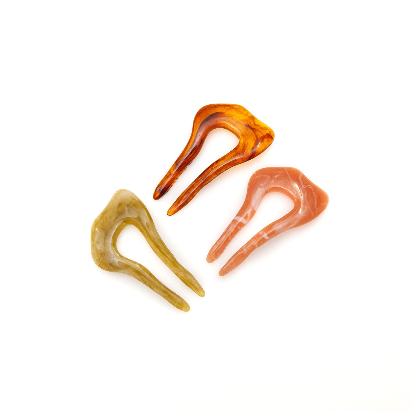 Short Wavy Hair Pin-Jade