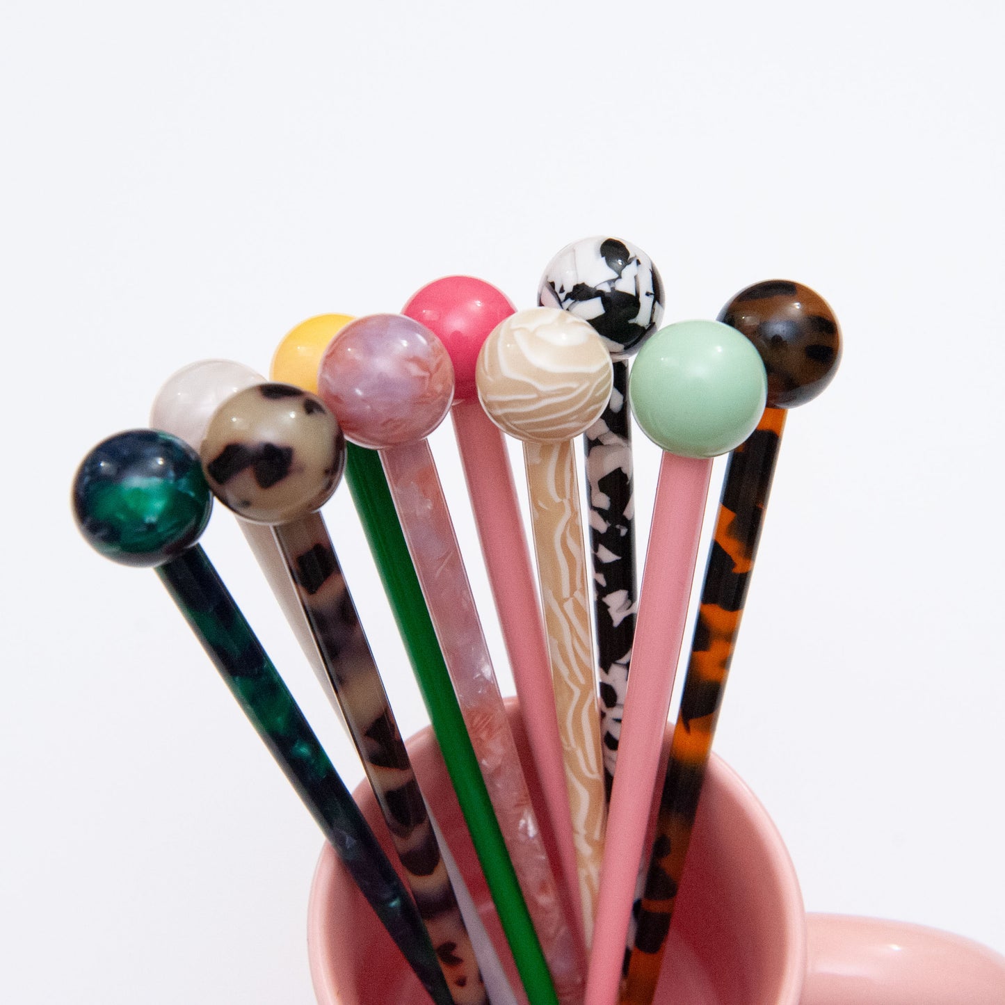 Hair Stick in Black and White