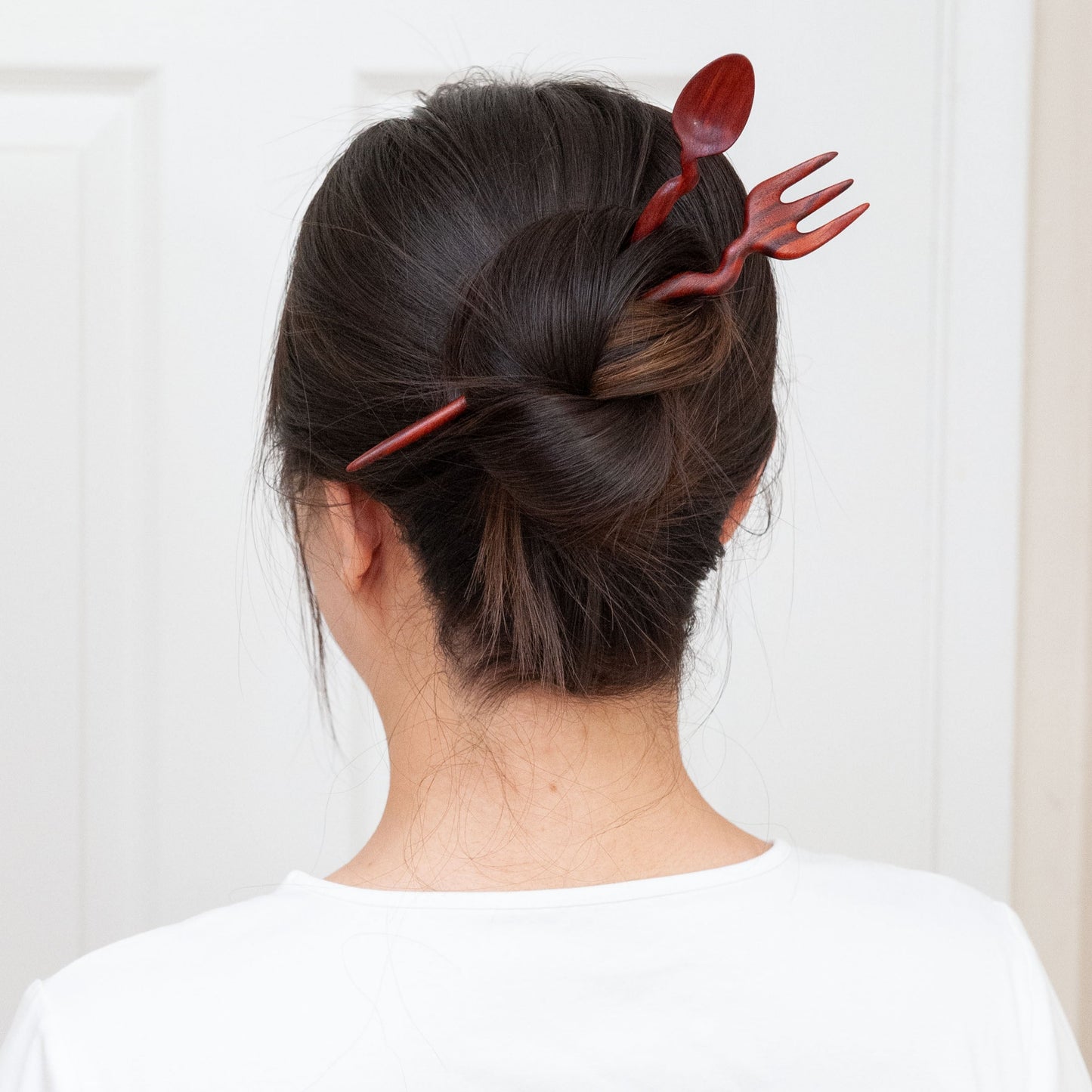 Wooden Hair Stick with Fun Spoon Design from Something Minty