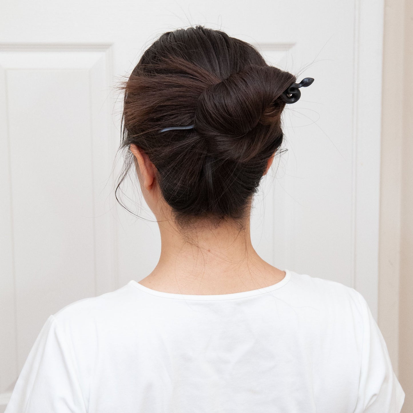 Ebony Black Snake Wooden Hair Stick from Something Minty