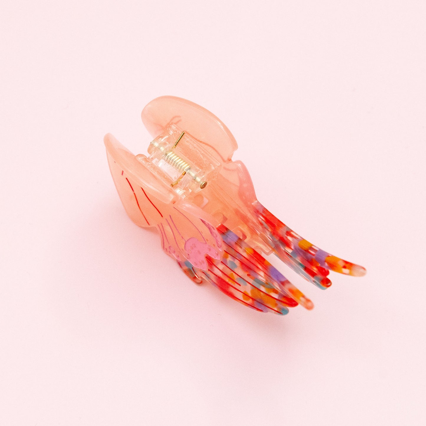 top view of Jellyfish hair claw clip