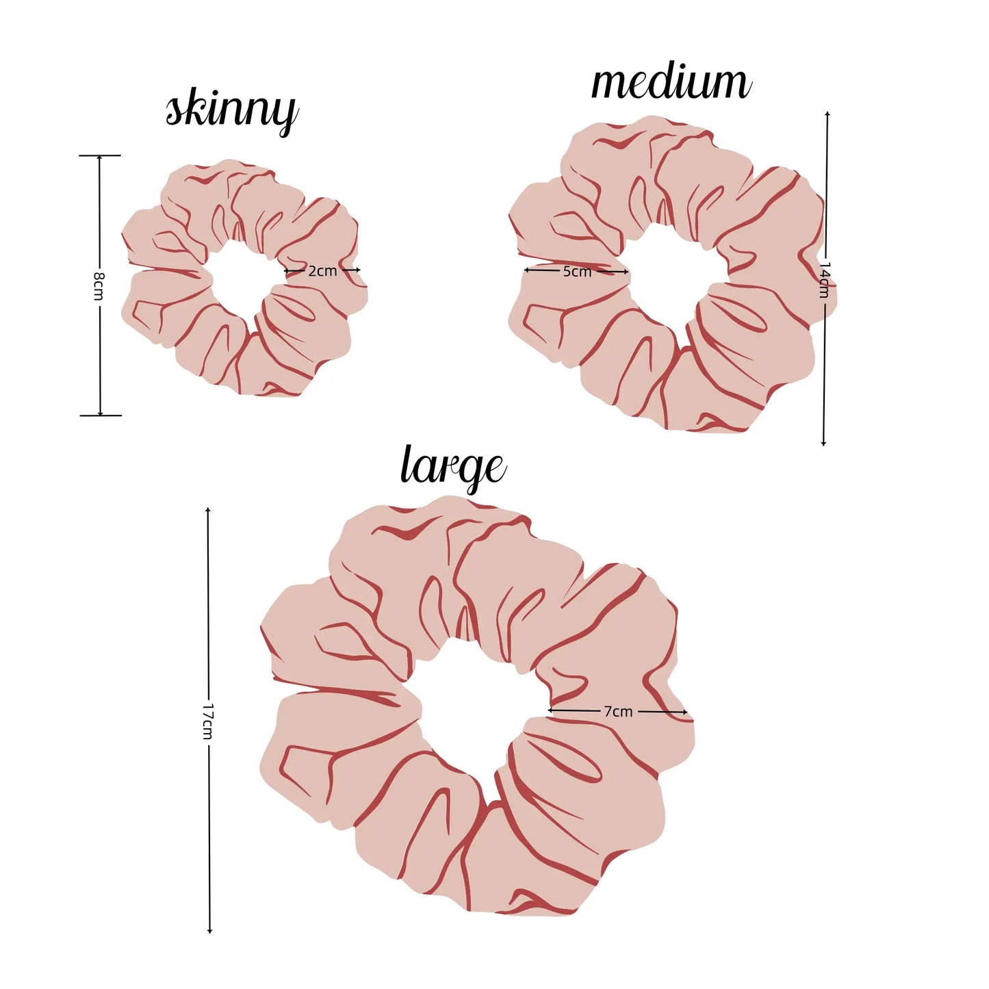 Liberty Fabric Scrunchie in Strawberry Thief