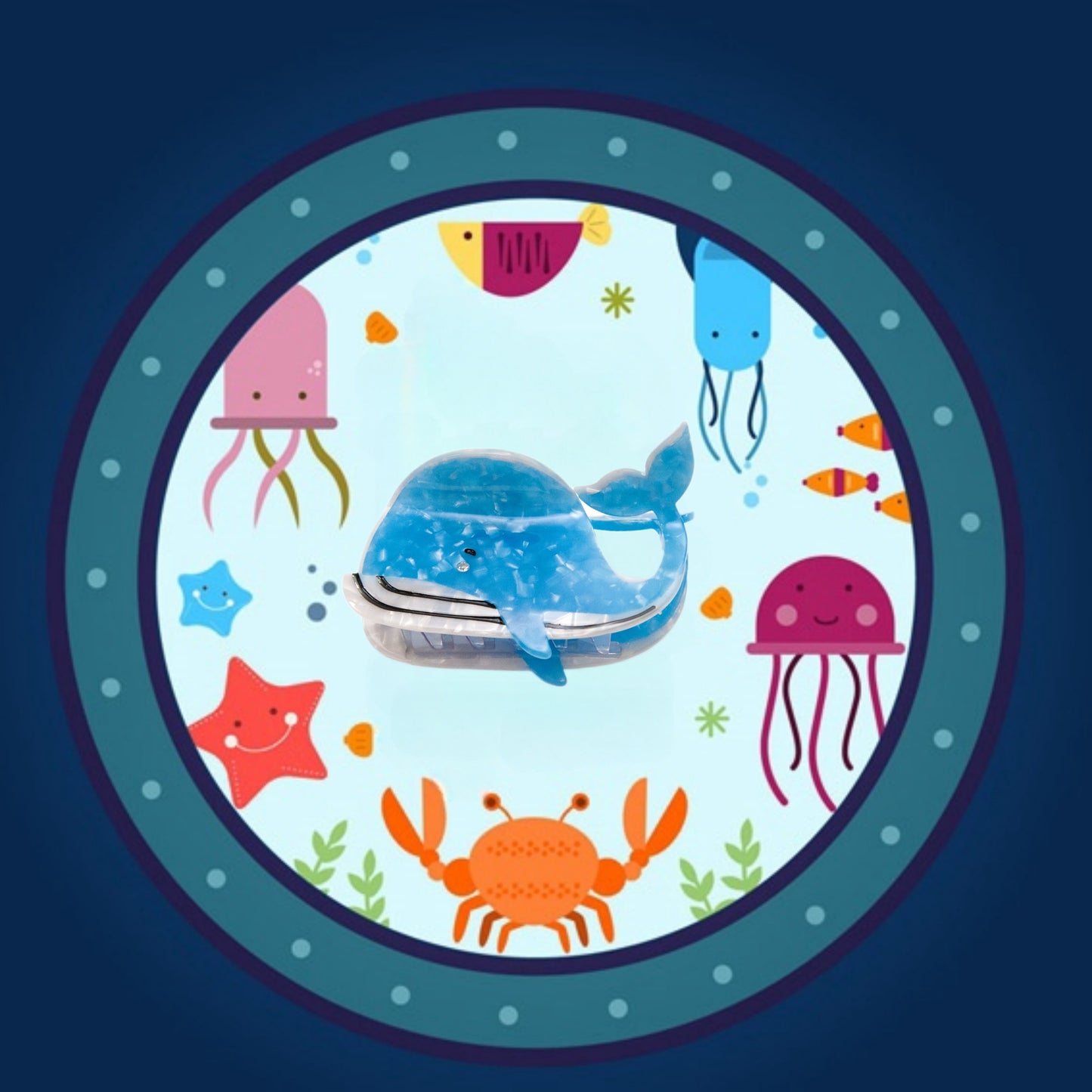 Whale hair claw clip