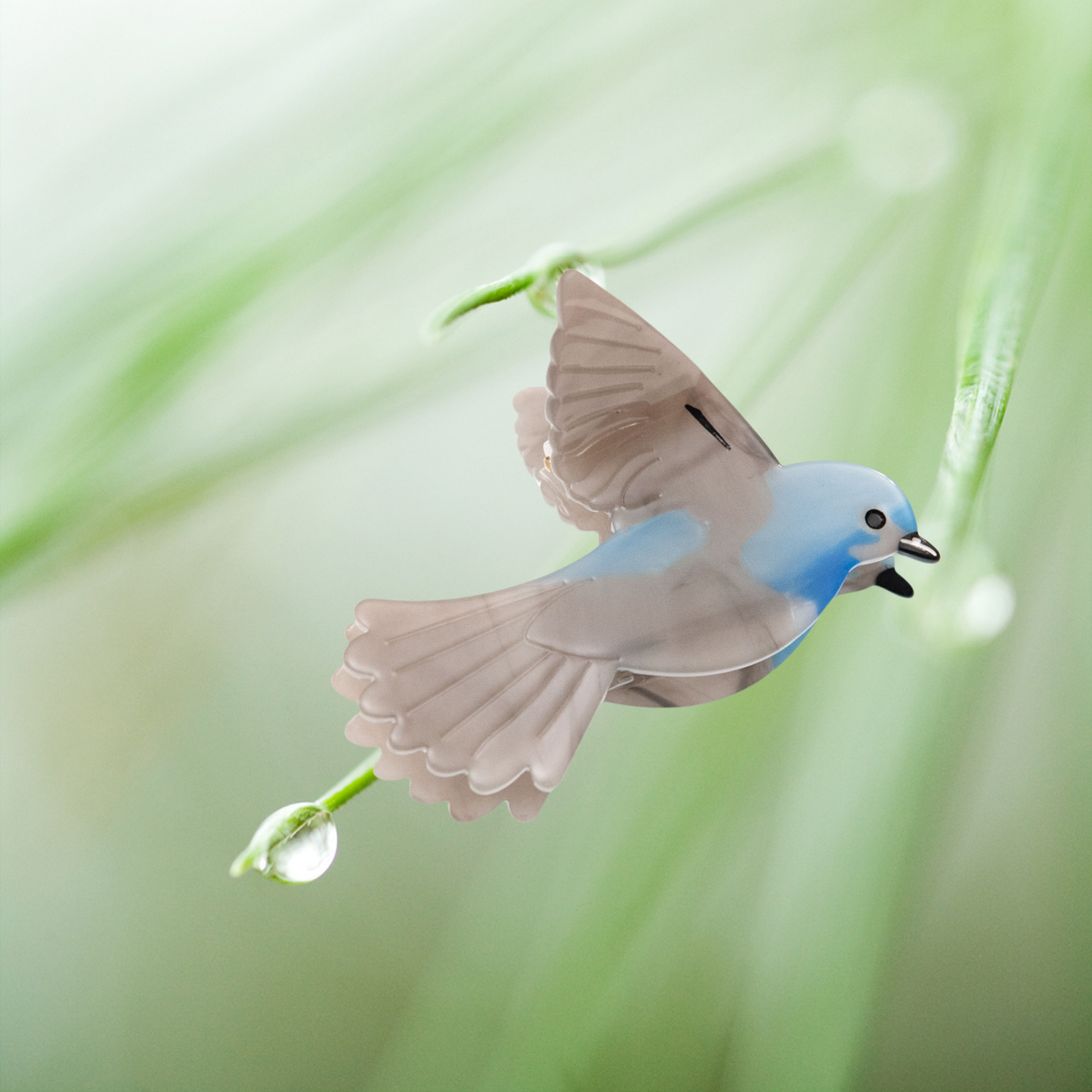 Blue Bird Hair Clip
