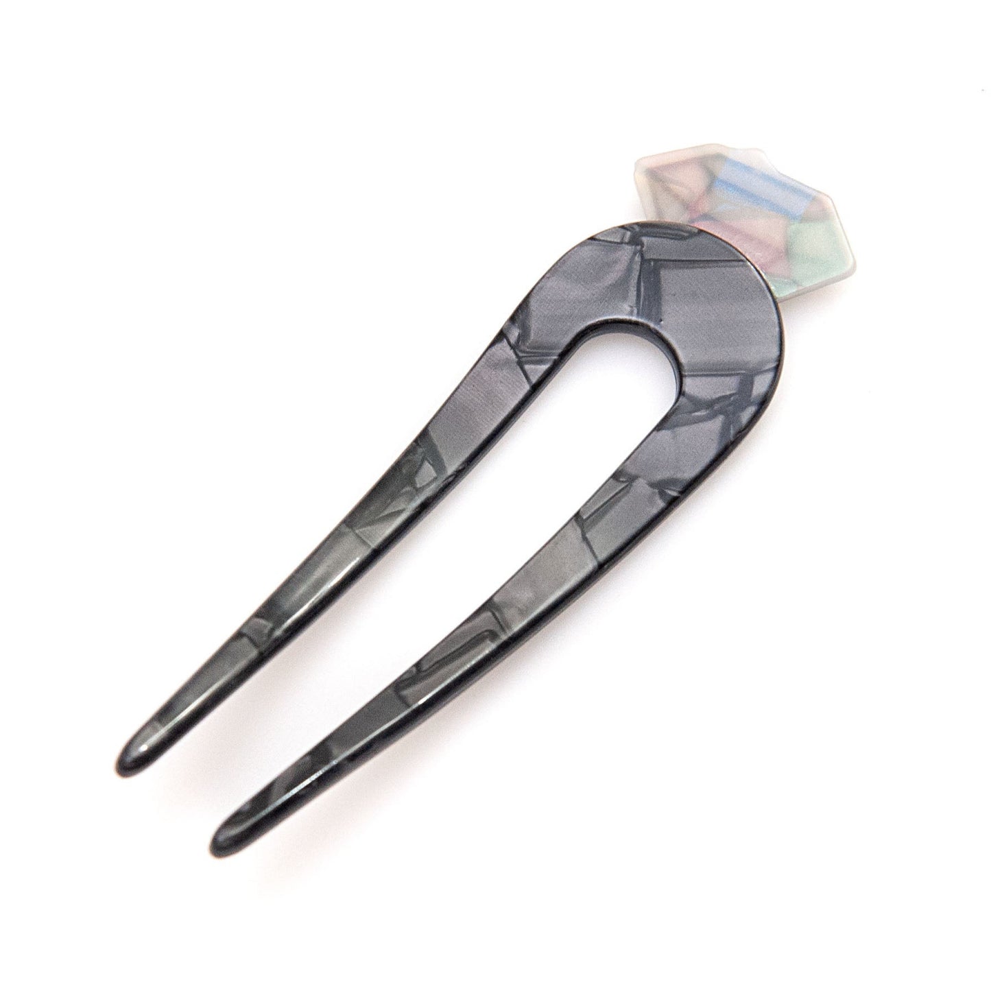 back view of our diamond hair pin