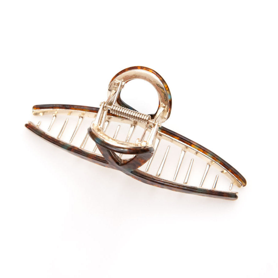 top view of a extra large hair claw clip