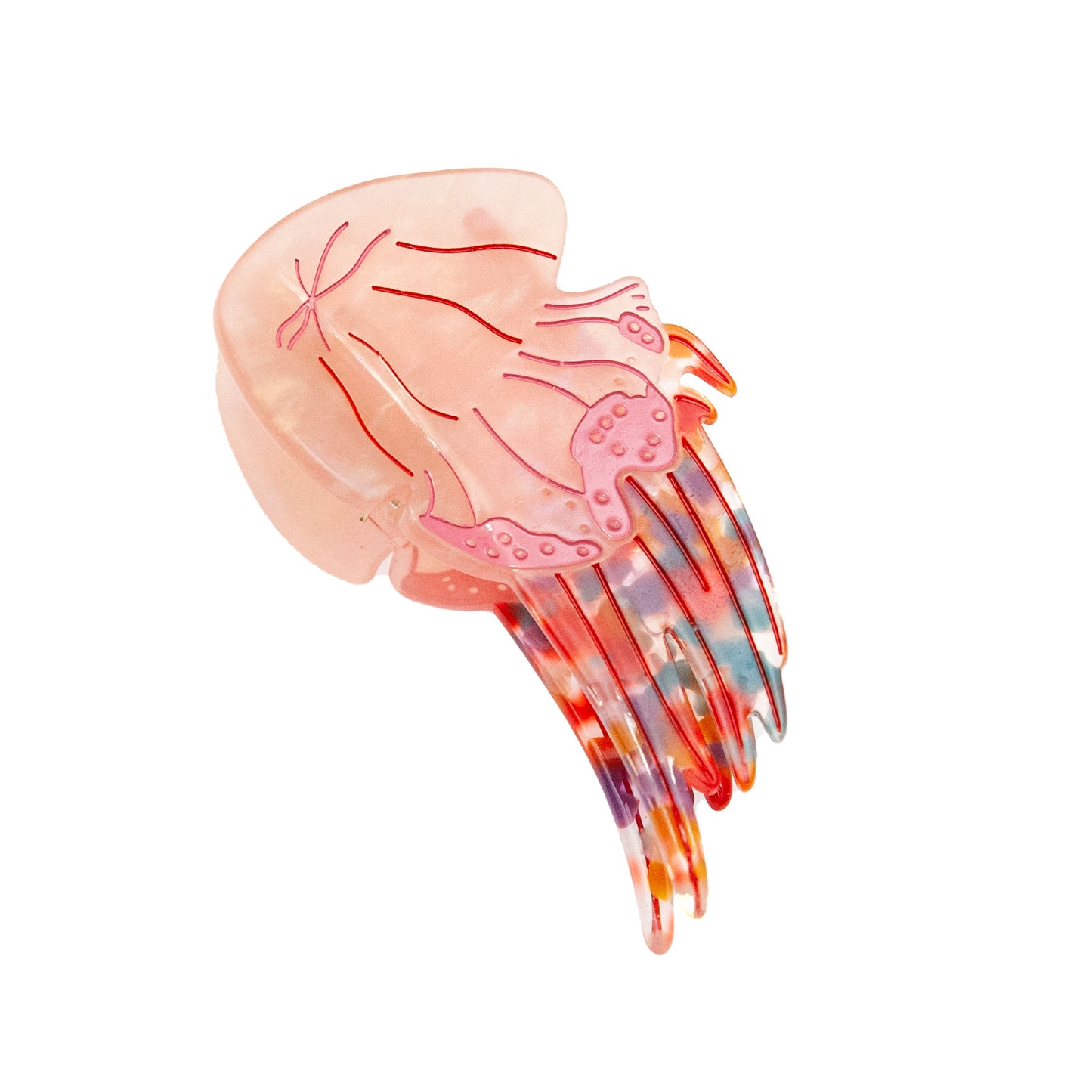 Pink Jellyfish Hair Claw from SomethingMinty