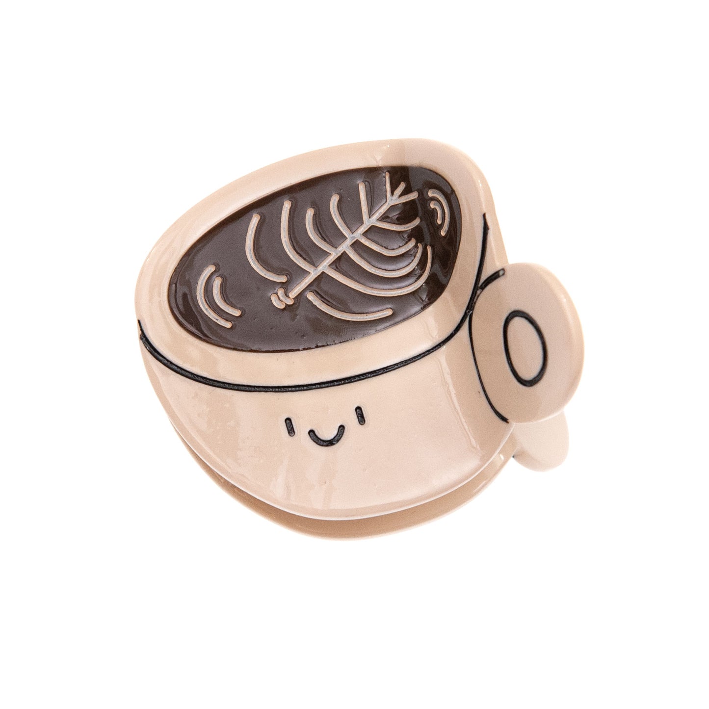 Cute Eco-friendly Latte Coffee Hair Claw Clip from SomethingMinty