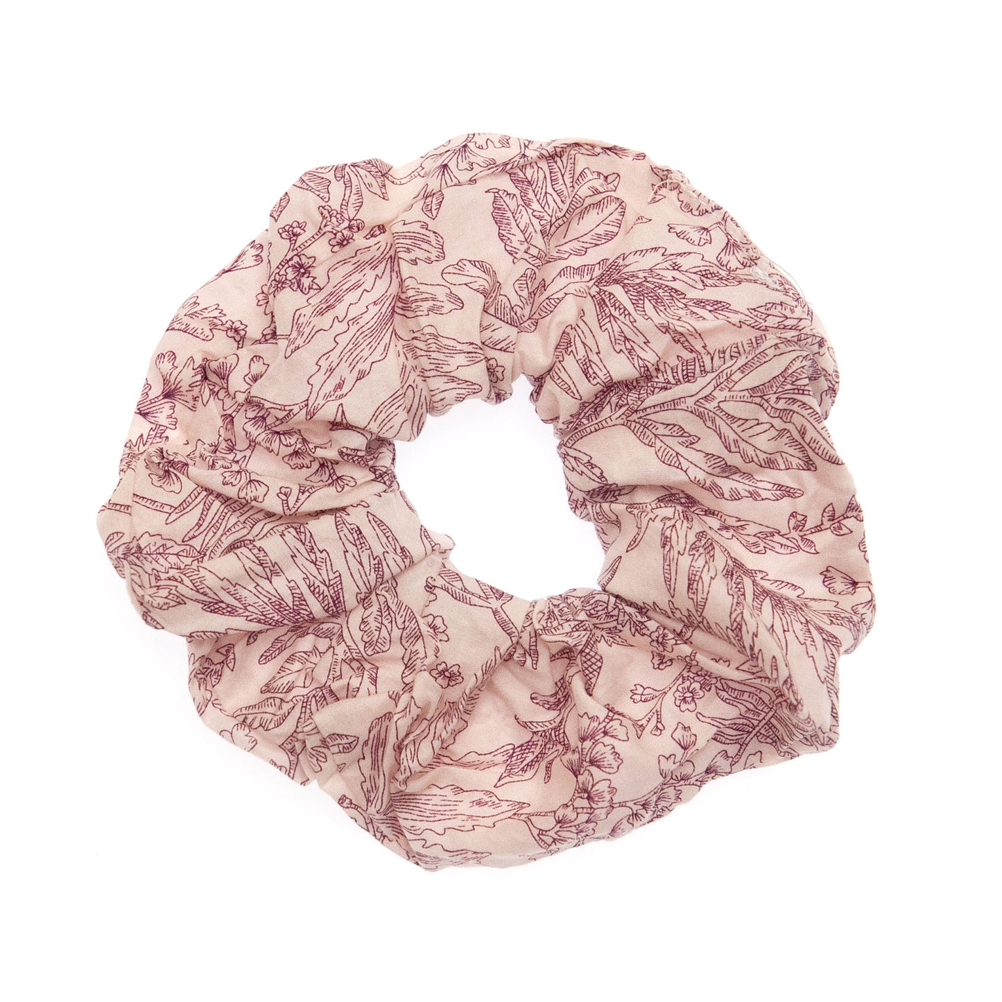 Liberty Scrunchie in Donna Leigh on a white background