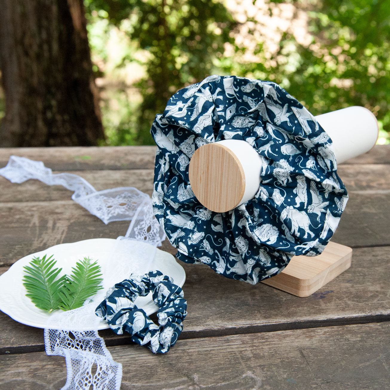 handmade liberty fabric scrunchie