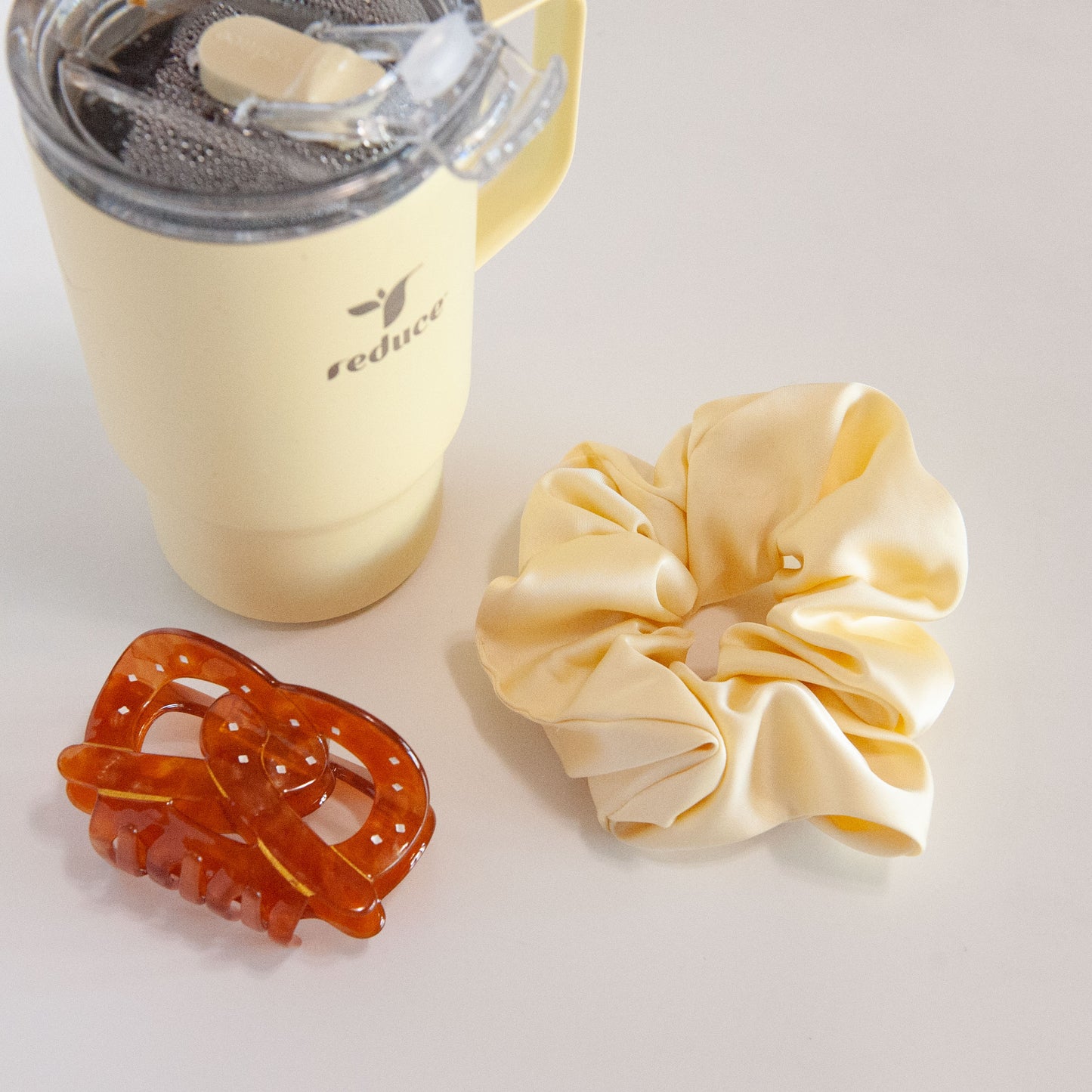 Satin Scrunchie in Yellow