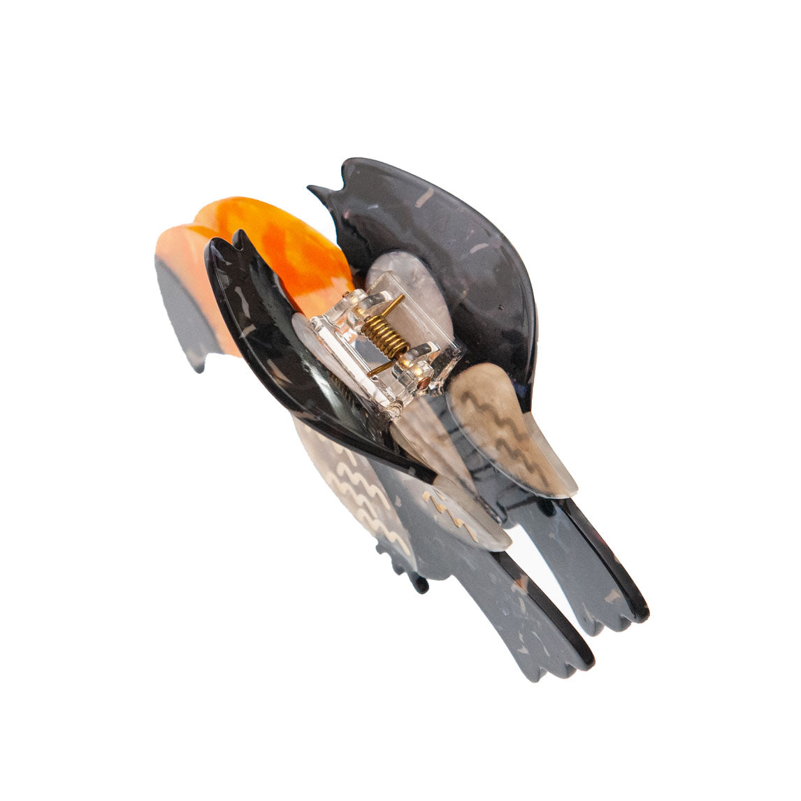 top view of toucan hair clip from Something Minty