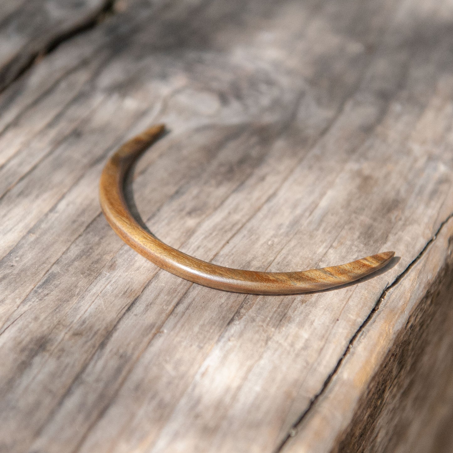 Crescent Wooden Hair Stick in Vera wood from Something Minty