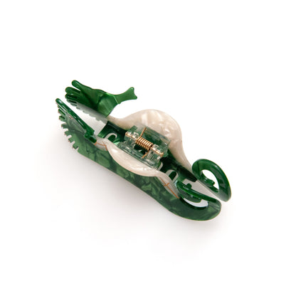 Seahorse Hair Clip in Green