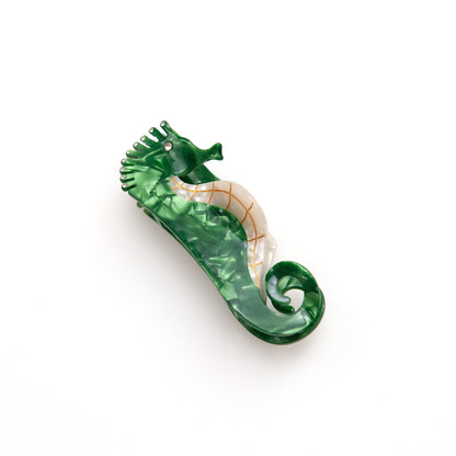 Seahorse Hair Clip in Green