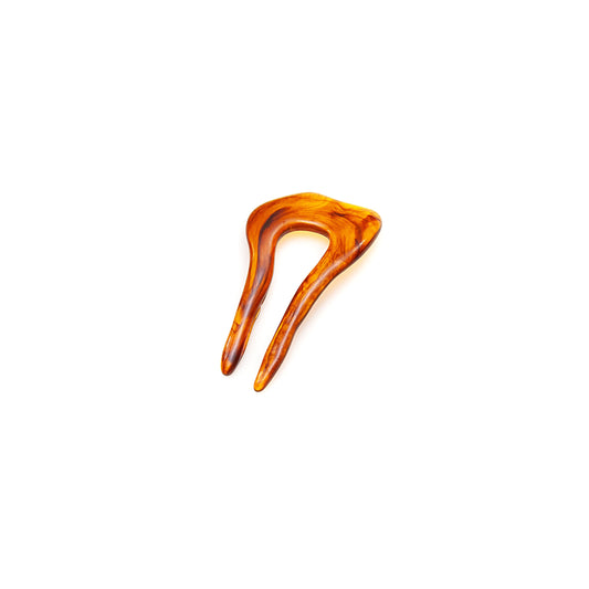 Short Wavy Hair Pin-Amber