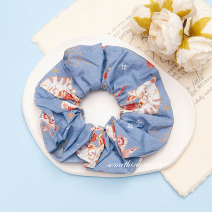 Japanese Style Cat Scrunchie