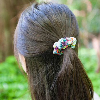 Liberty Fabric Scrunchie in Jungle Trip