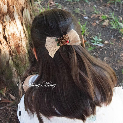 Christmas Bow Hair Clip