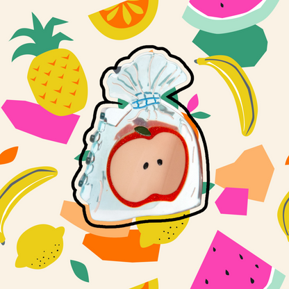 a bag of apple hair clip from Something Minty