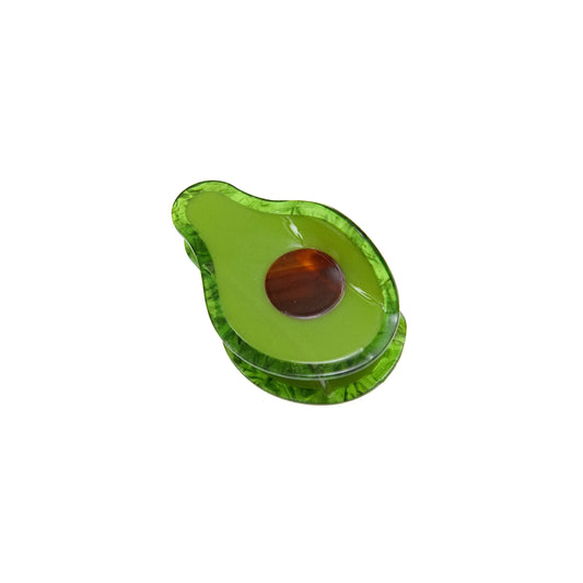 Avocado hair claw with a playful design, perfect for adding a fun and stylish touch to any hairstyle.