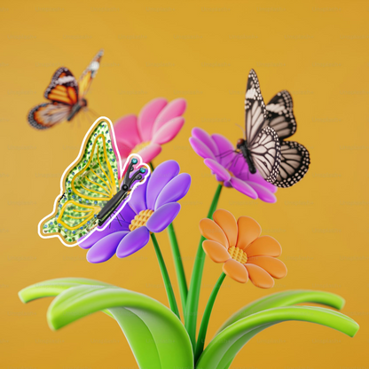 fun butterfly hair clip