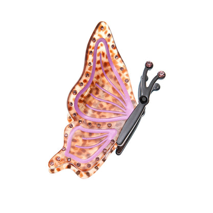 pink butterfly hair clip