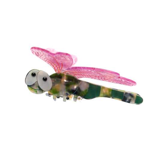 dragonfly hair claw clip on a background