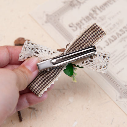 Lace Bow Hair Clip