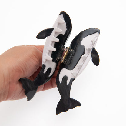 side view of orca hair claw