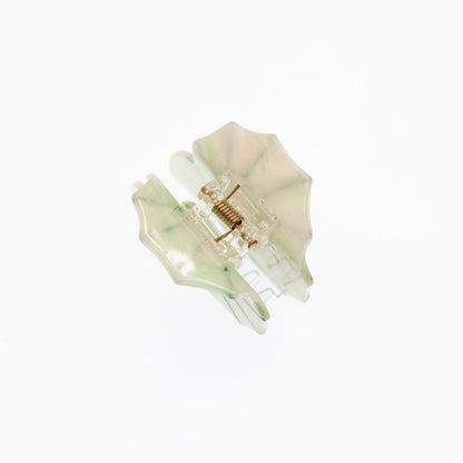 top view of seashell hair clip