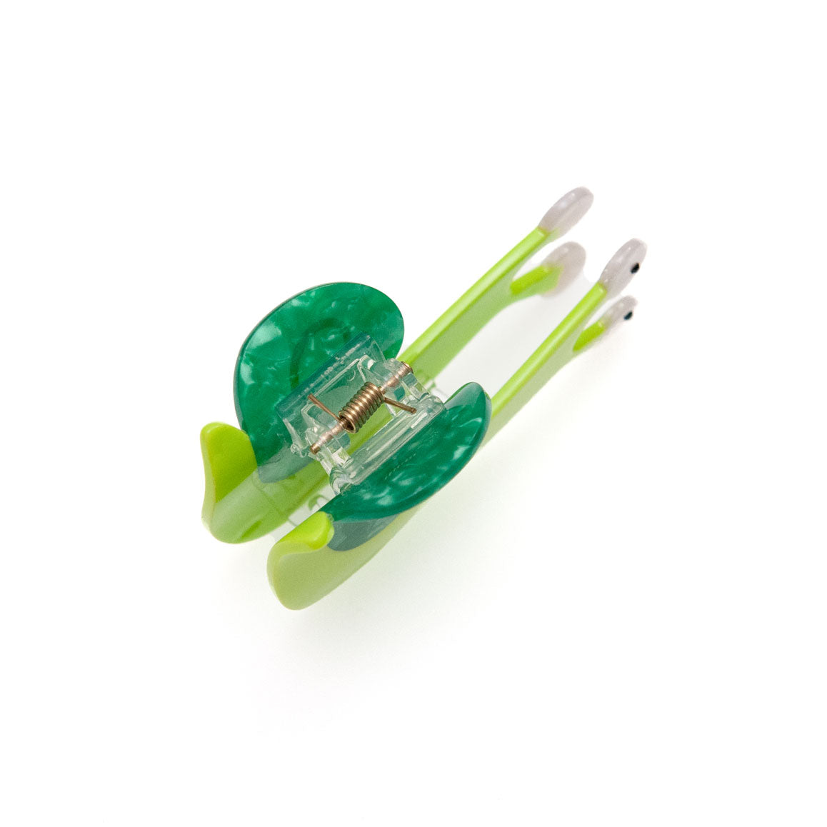 top view of snail hair clip